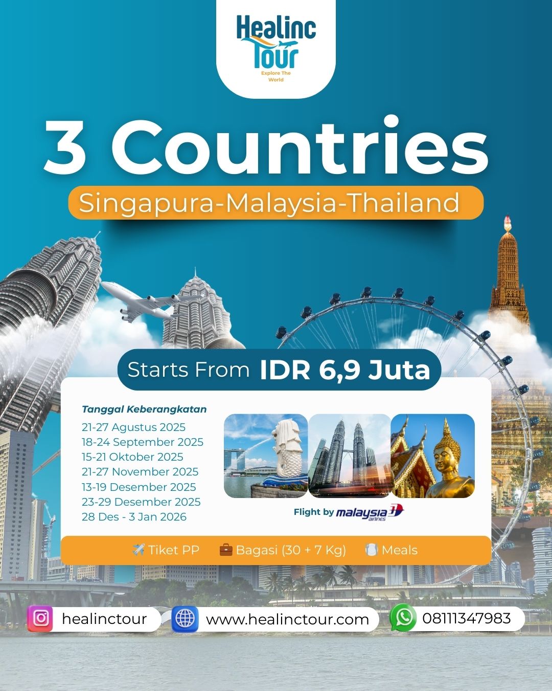 Liburan Seru ke 3 Negara!