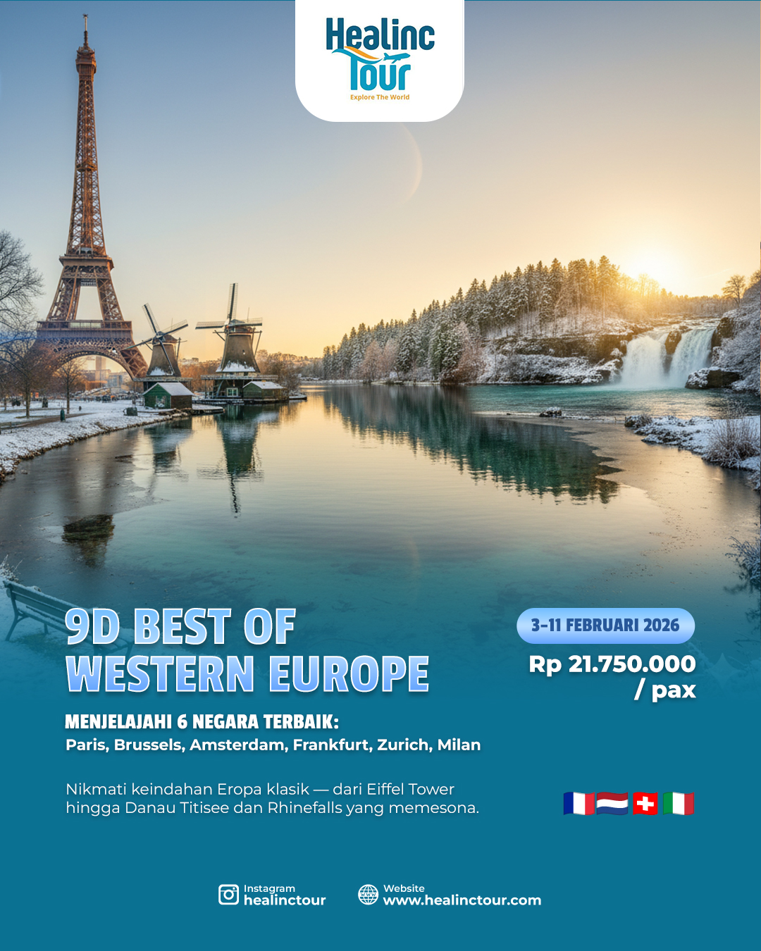 6 Negara, 9 Hari, 1 Perjalanan Tak Terlupakan! 🌍