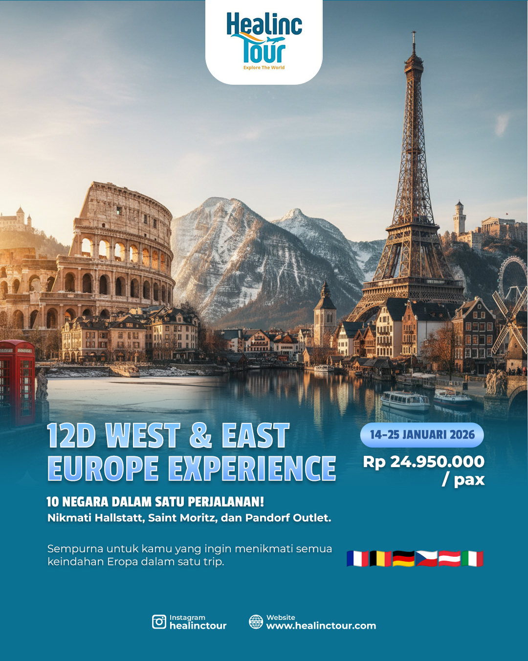 ✨ 12D WEST & EAST EUROPE EXPERIENCE ✨