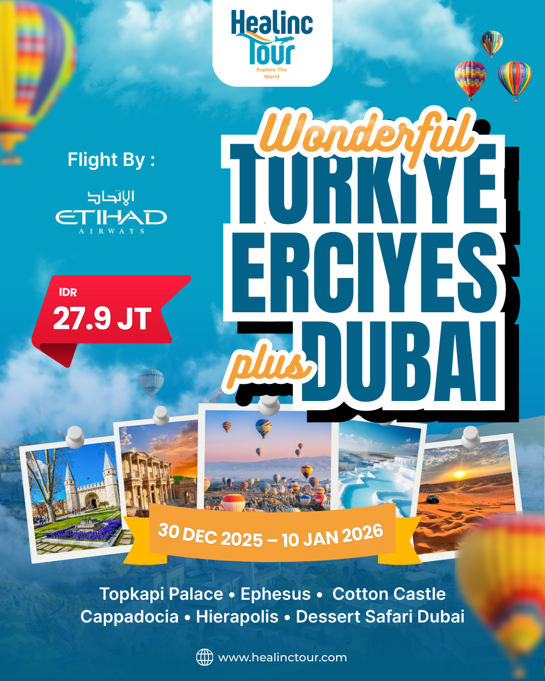 ✨ Countdown to New Memories  Türkiye, Erciyes & Dubai ✨